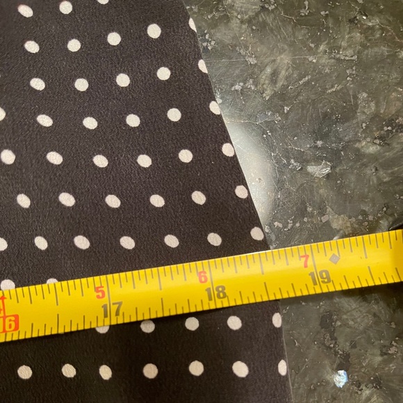 Navy polka dot 100% silk camisole - Picture 6 of 7